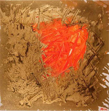 'Heart on fire' 76 x 76 cm