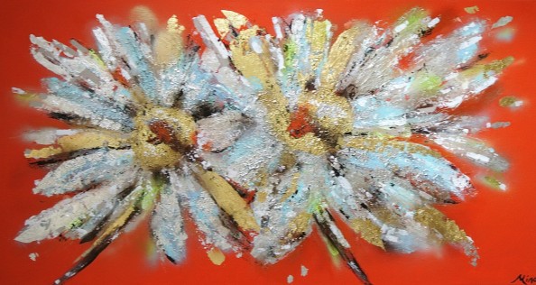 'Les Fleurs' 100 x 170 cm